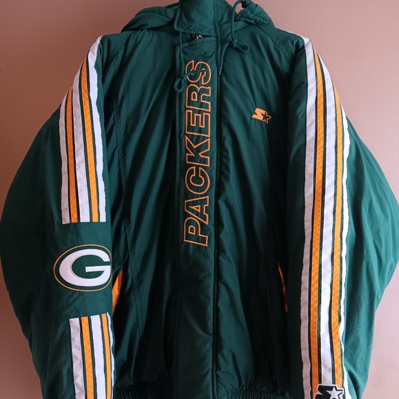 Starter Green Bay Packers Proline Puffer Coat, Size XL - Main Image